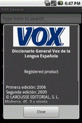 game pic for VOX General Spanish Dictionary and Thesaurus